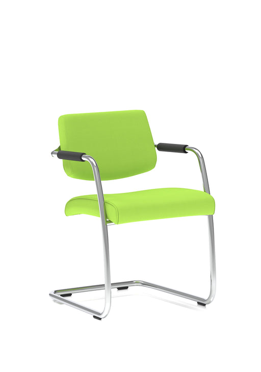 Havanna Medium Back Cantilever Visitor Chair - Bespoke Myrrh Green
