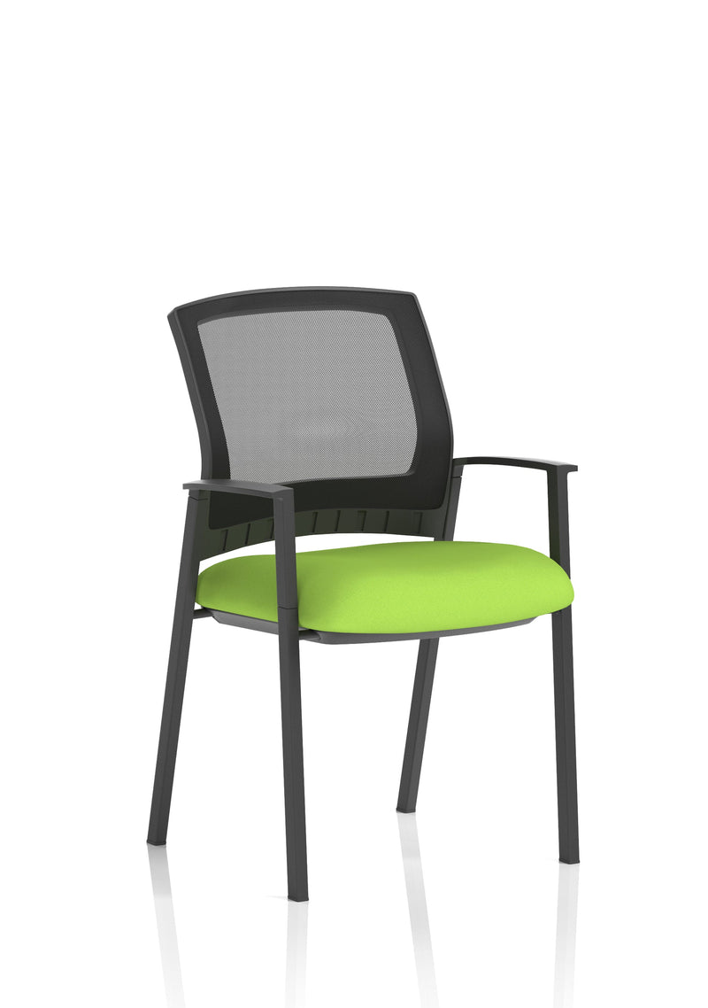 Metro Medium Mesh Back Stacking Visitor Chair - Bespoke Myrrh Green