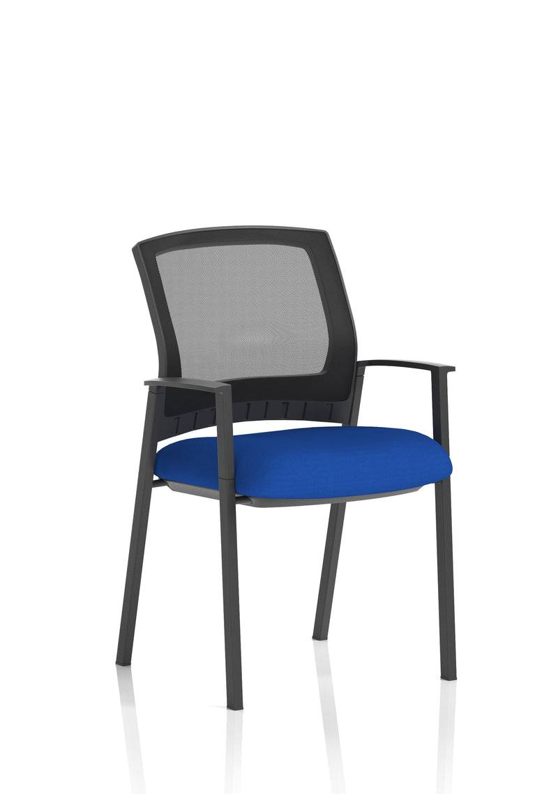Metro Medium Mesh Back Stacking Visitor Chair - Bespoke Stevia Blue