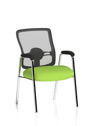 Portland Medium Mesh Back Visitor Chair - Bespoke Myrrh Green