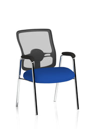 Portland Medium Mesh Back Visitor Chair - Bespoke Stevia Blue
