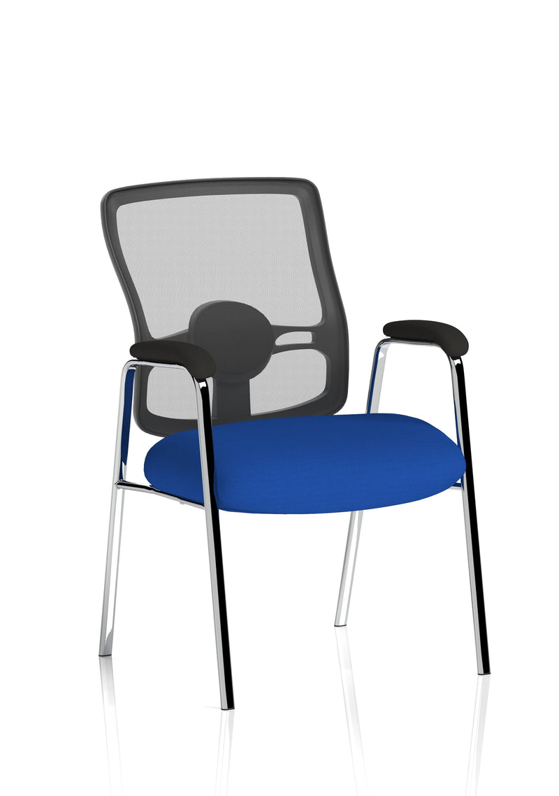 Portland Medium Mesh Back Visitor Chair - Bespoke Stevia Blue