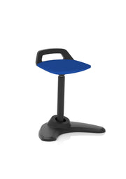 Spry Task Operator Stool – Bespoke Stevia Blue Fabric
