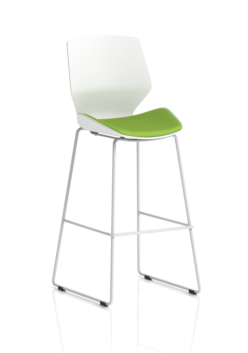 Florence High Stool Chair - Bespoke Myrrh Green