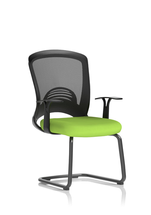 Astro Visitor Cantilever Leg Mesh Chair - Bespoke Myrrh Green