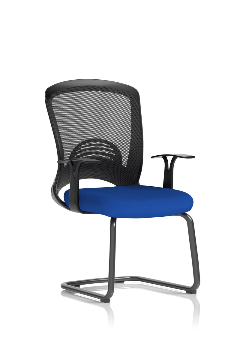 Astro Visitor Cantilever Leg Mesh Chair - Bespoke Stevia Blue