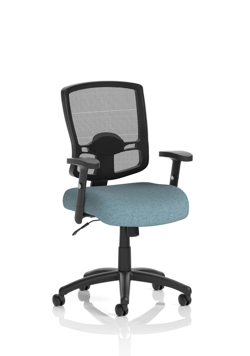 Dynamic Portland task operator chair in Bespoke Stevia Blue
