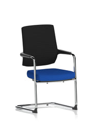 Vero Airmesh Back Cantilever Chair - Bespoke Stevia Blue