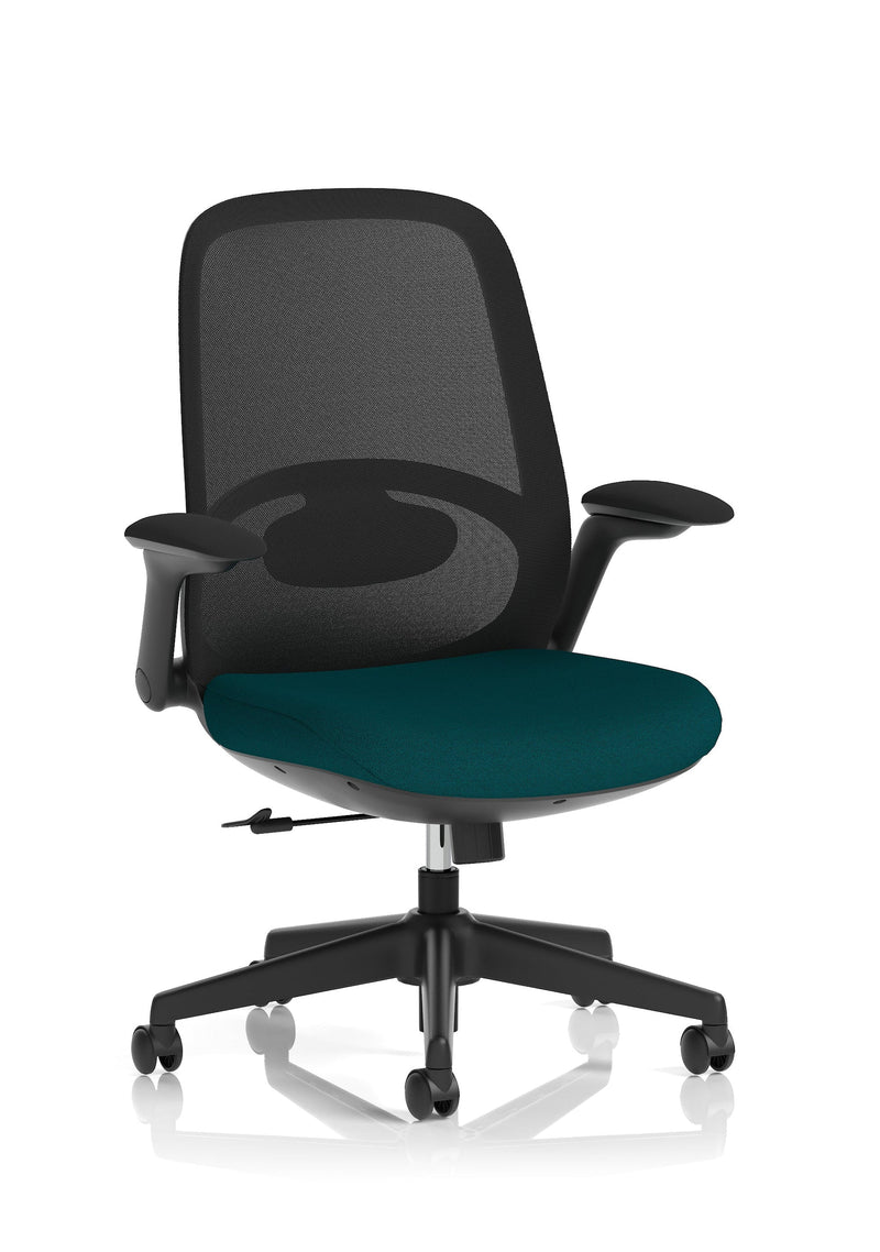 Dynamic Crew 2 task operator chair in Bespoke Maringa Teal fabric colourway