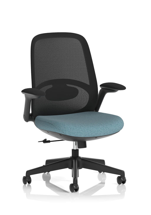 Dynamic Crew 2 task operator chair in Bespoke Stevia Blue fabric colourway