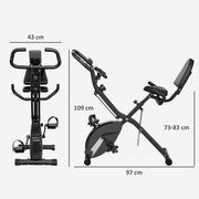 SPORTNOW Folding Exercise Bike with Arm Bands and Hand Pulse Sensor - image 7