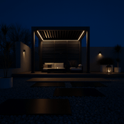 Aluminium Pergola 3m x 3m Free Standing with LED Package