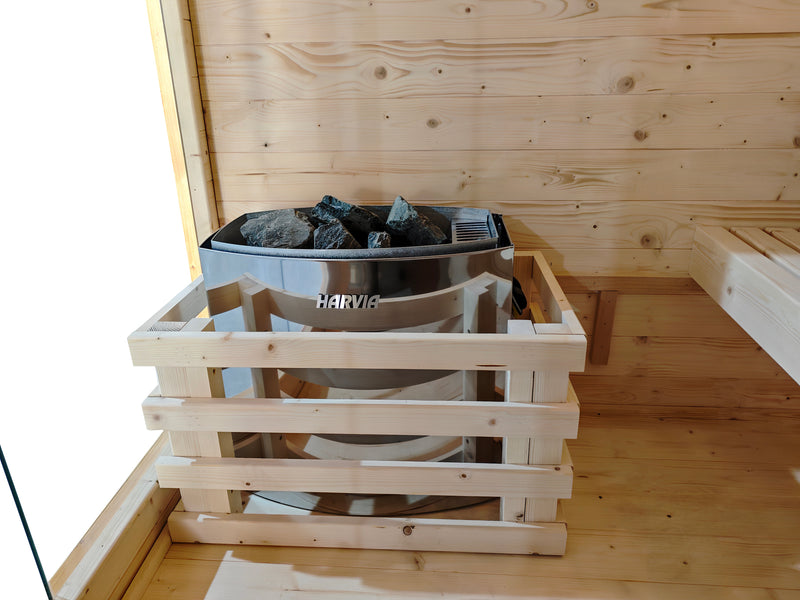 The Bronte Traditional Outdoor 1-2 Person Cabin Sauna By SaunaPlunge