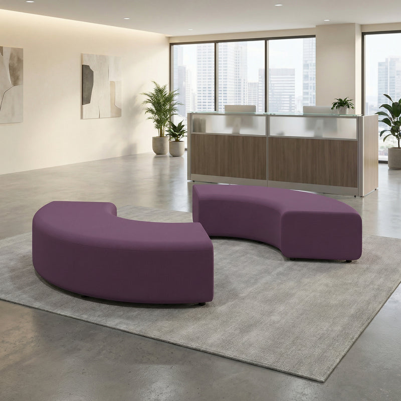 Mawsley Modular Seating 90 Degree Backless Curved Unit