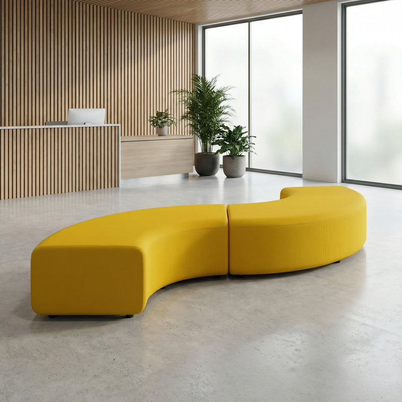Mawsley Modular Seating 90 Degree Backless Curved Unit