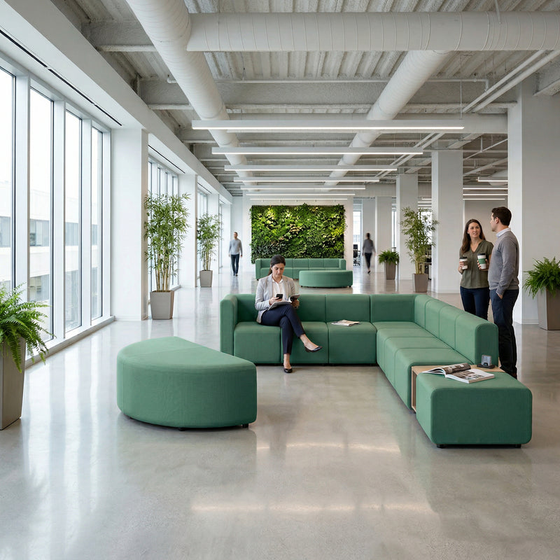 Mawsley Modular Seating D-End Unit