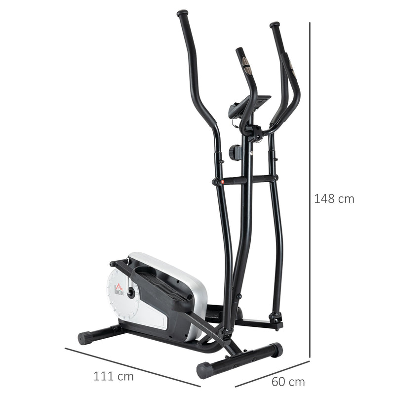 HOMCOM elliptical cross trainer with LCD monitor and adjustable resistance - view 5