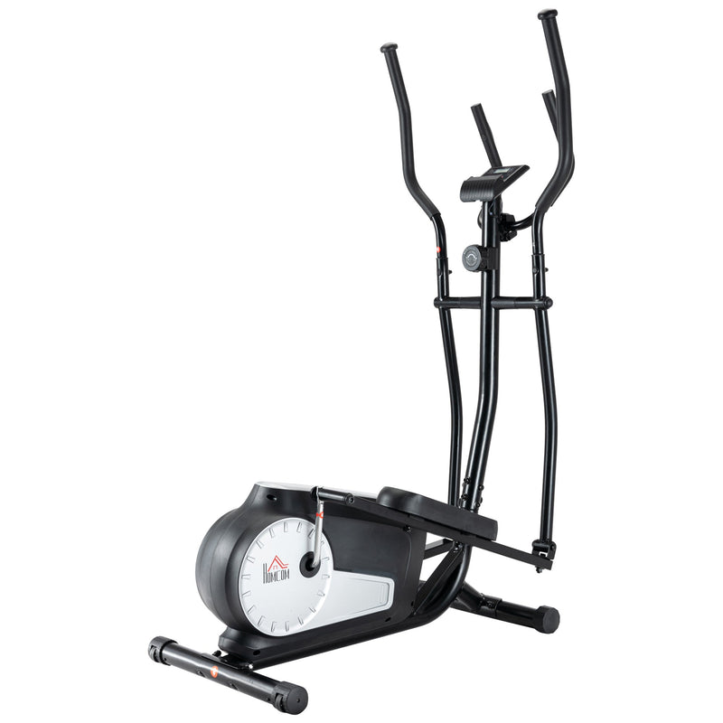 HOMCOM elliptical cross trainer with LCD monitor and adjustable resistance - view 1