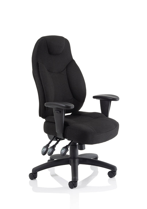 Dynamic Galaxy task operator chair in Black Fabric