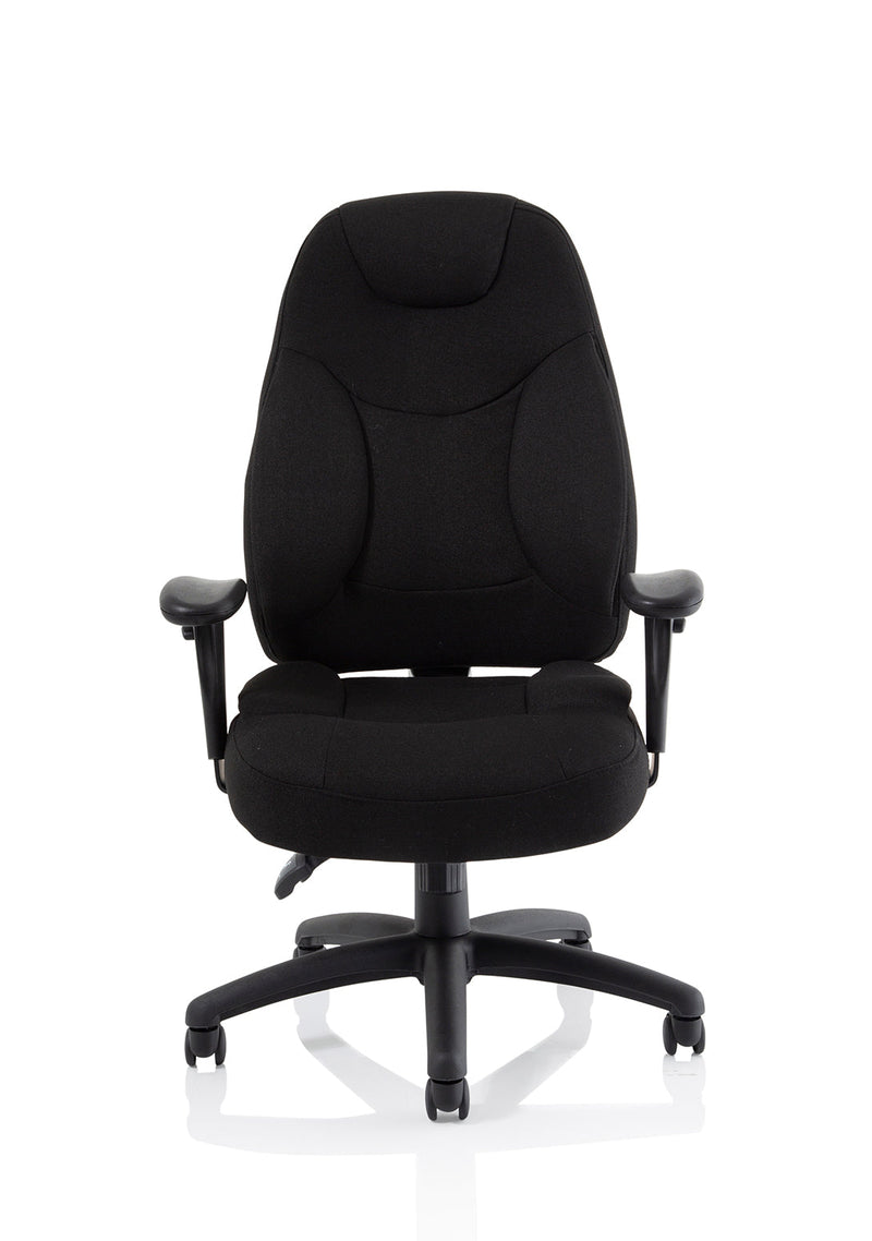 Dynamic Galaxy task operator chair - Black Fabric angle