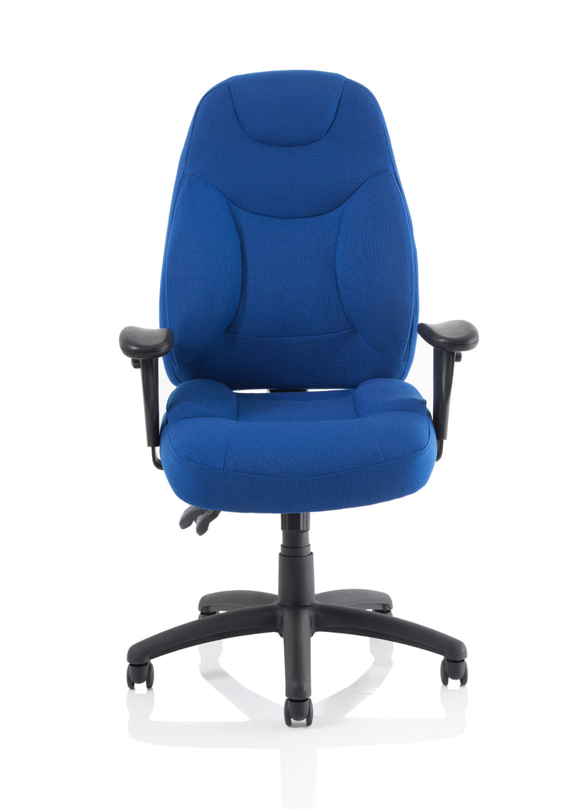 Dynamic Galaxy task operator chair - Blue Fabric angle