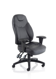 Dynamic Galaxy task operator chair in Black Leather