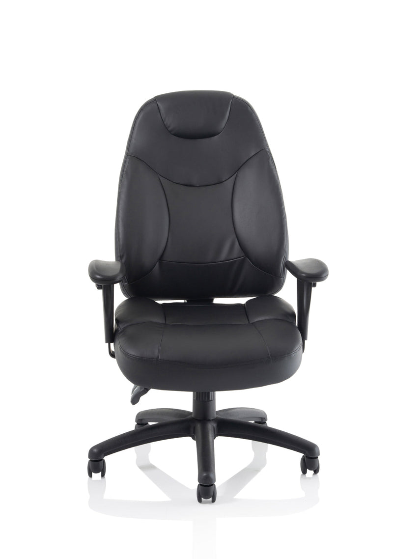 Dynamic Galaxy task operator chair - Black Leather angle