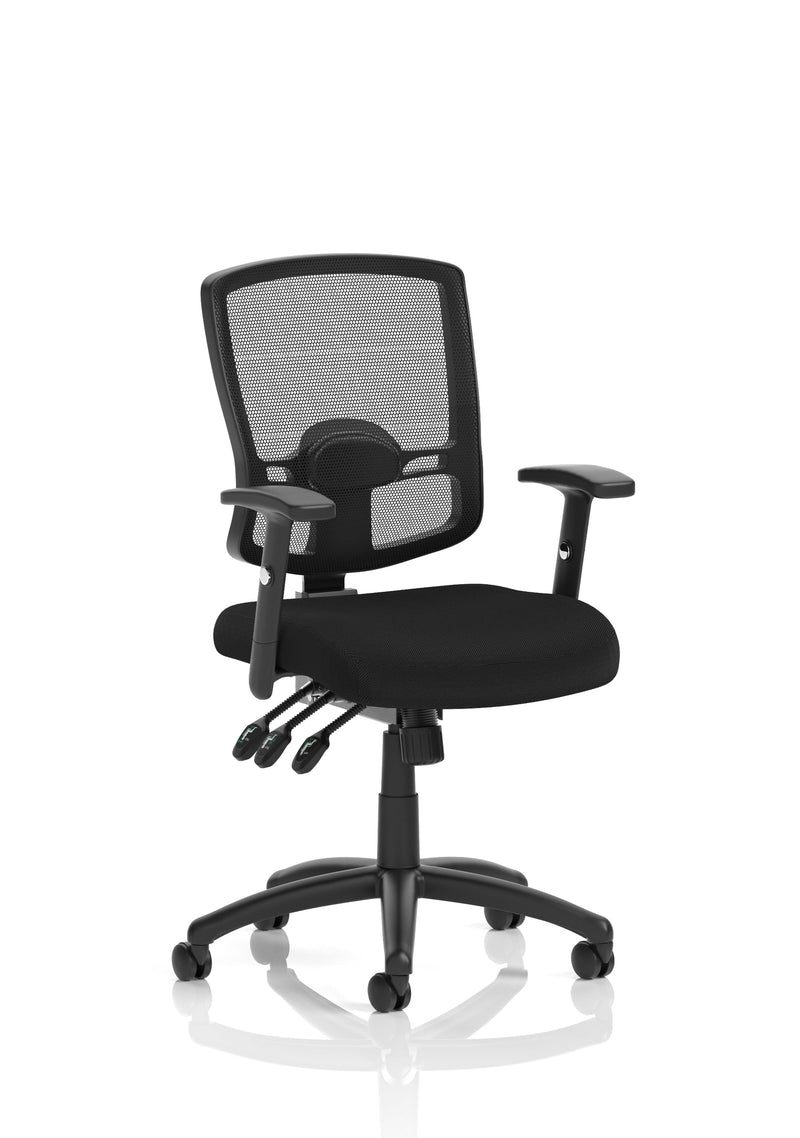 Dynamic Portland III task operator chair in Black