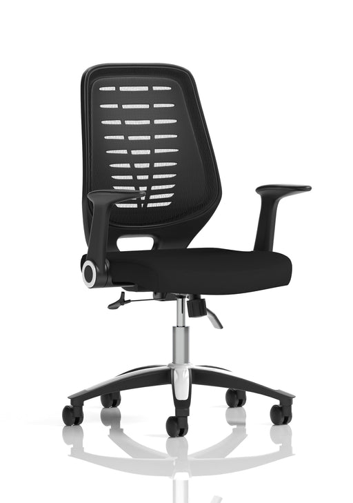 Dynamic Relay task operator chair in Black Airmesh