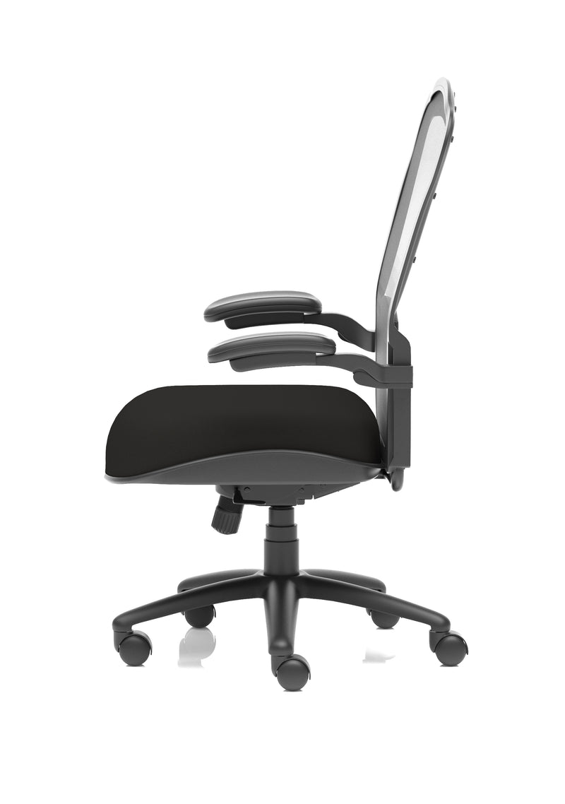 Houston High Mesh Back Heavy Duty Task Operator Office Chair with Arms