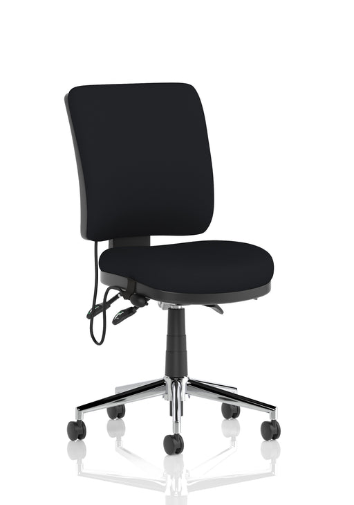 Chiro Medium Back Task Operator Office Chair – Black Fabric, front view