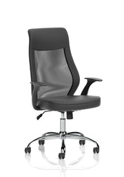 Baye Task Operator Chair - Black Leather