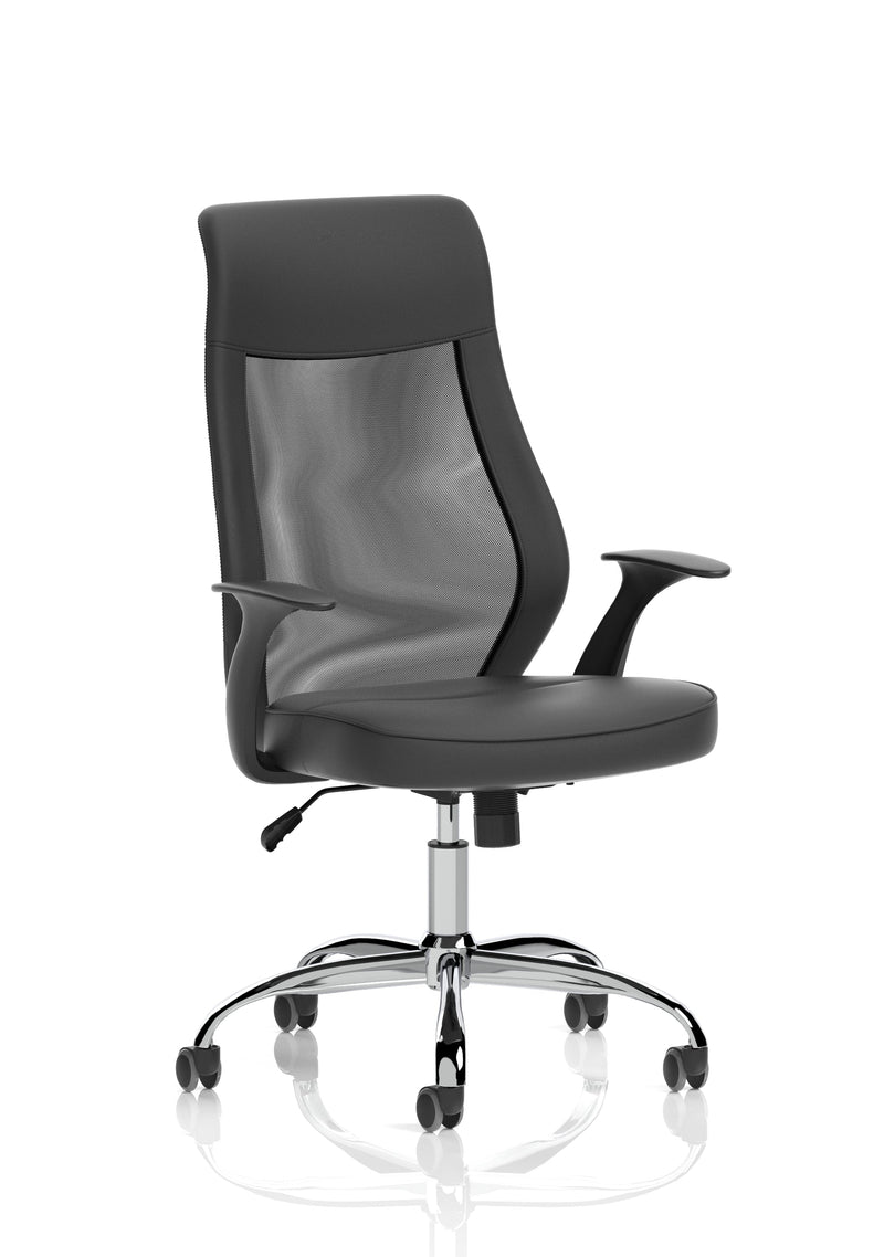 Baye Task Operator Chair - Black Leather