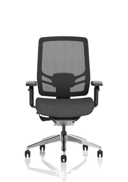 Ergo Click High Back Ergonomic Posture Chair – Mesh & Black Fabric, side view
