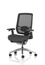Ergo Click High Back Ergonomic Posture Chair – Mesh & Black Fabric, three-quarter view