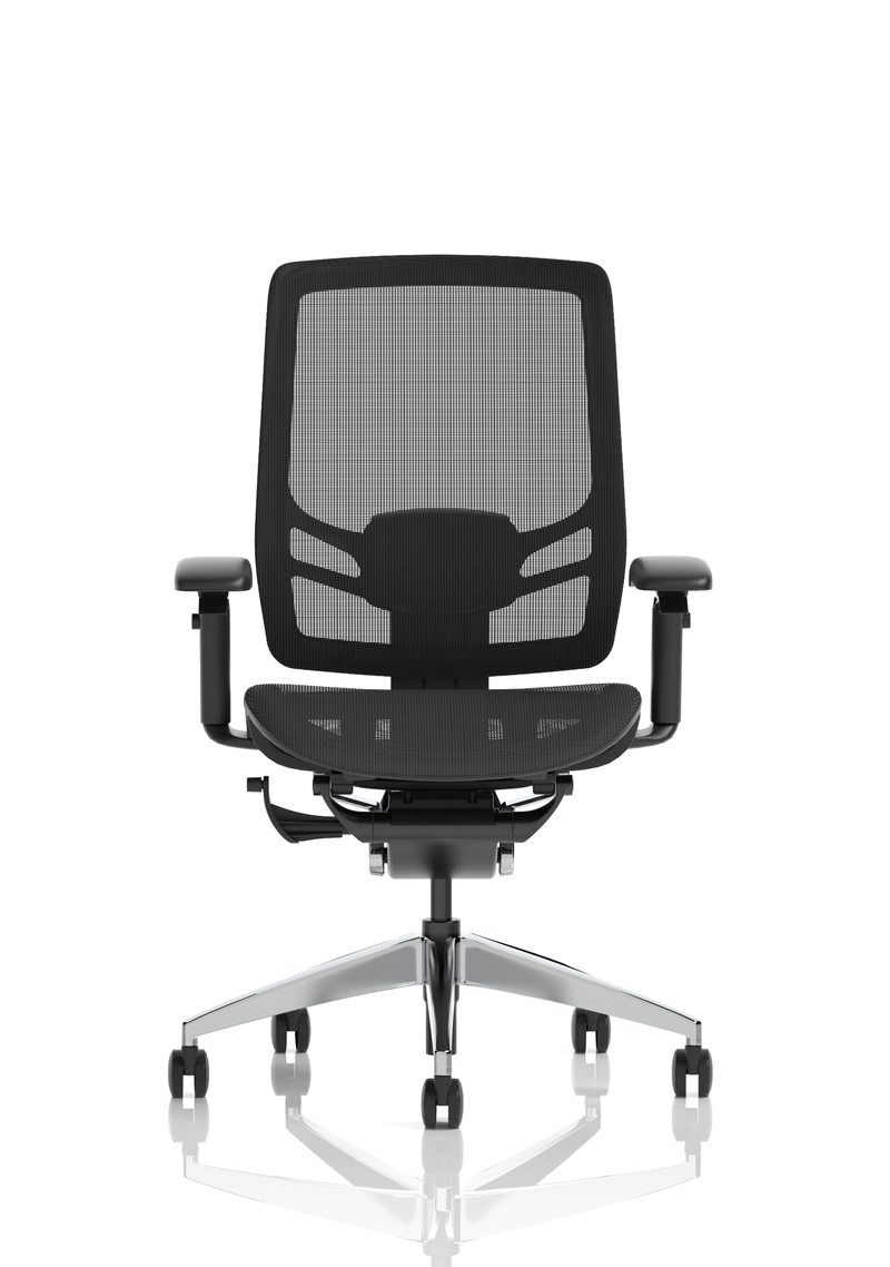 Ergo Click High Back Ergonomic Posture Chair – Black Mesh, side view