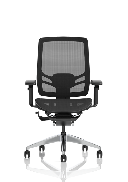 Ergo Click High Back Ergonomic Posture Chair – Black Mesh, side view