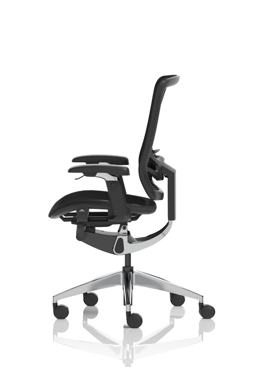 Ergo Click High Back Ergonomic Posture Chair – Black Mesh, back view
