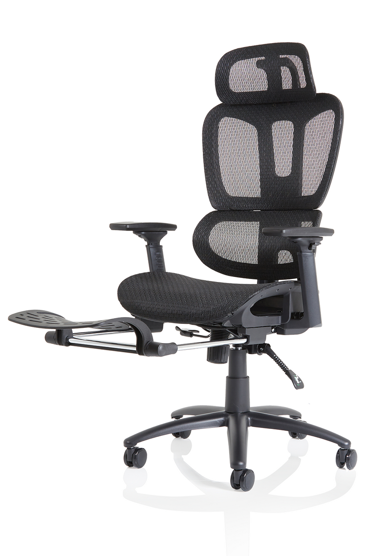 Horizon Executive Mesh Chair - with footrest extended