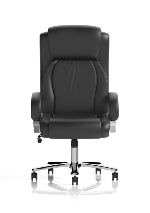 Austin Heavy Duty Task Operator Office Chair in Black PU with 205kg Weight Capacity - side view