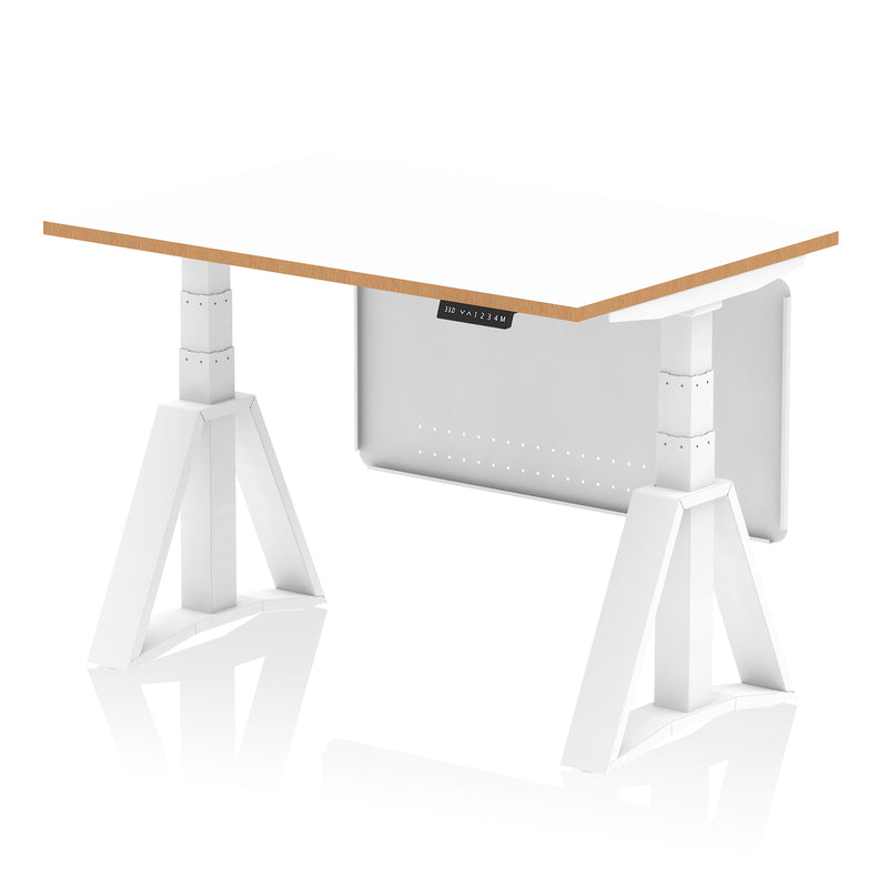 Dynamic Oslo Air Desk with Modesty Panel and Piste Foot