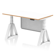 Oslo Air Desk with Modesty Panel 1400mm Piste Foot