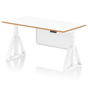 Oslo Air Desk with Modesty Panel 1600mm Piste Foot