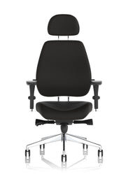 Chiro Plus Ultimate High Back Ergonomic Posture Chair – Black Fabric, side view