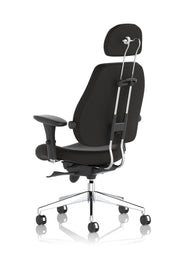 Chiro Plus Ultimate High Back Ergonomic Posture Chair – Black Fabric, headrest detail