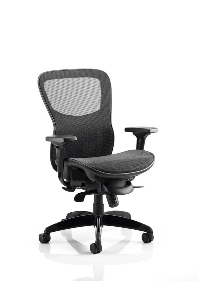 Stealth Shadow High Mesh Back Ergonomic Posture Chair – Black Mesh, front view
