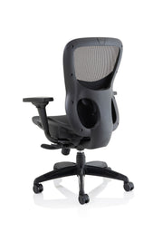 Stealth Shadow High Mesh Back Ergonomic Posture Chair – Black Mesh, arm detail