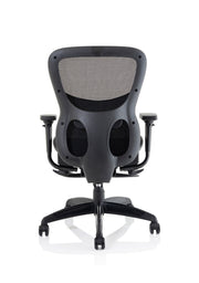Stealth Shadow High Mesh Back Ergonomic Posture Chair – Black Mesh, seat detail
