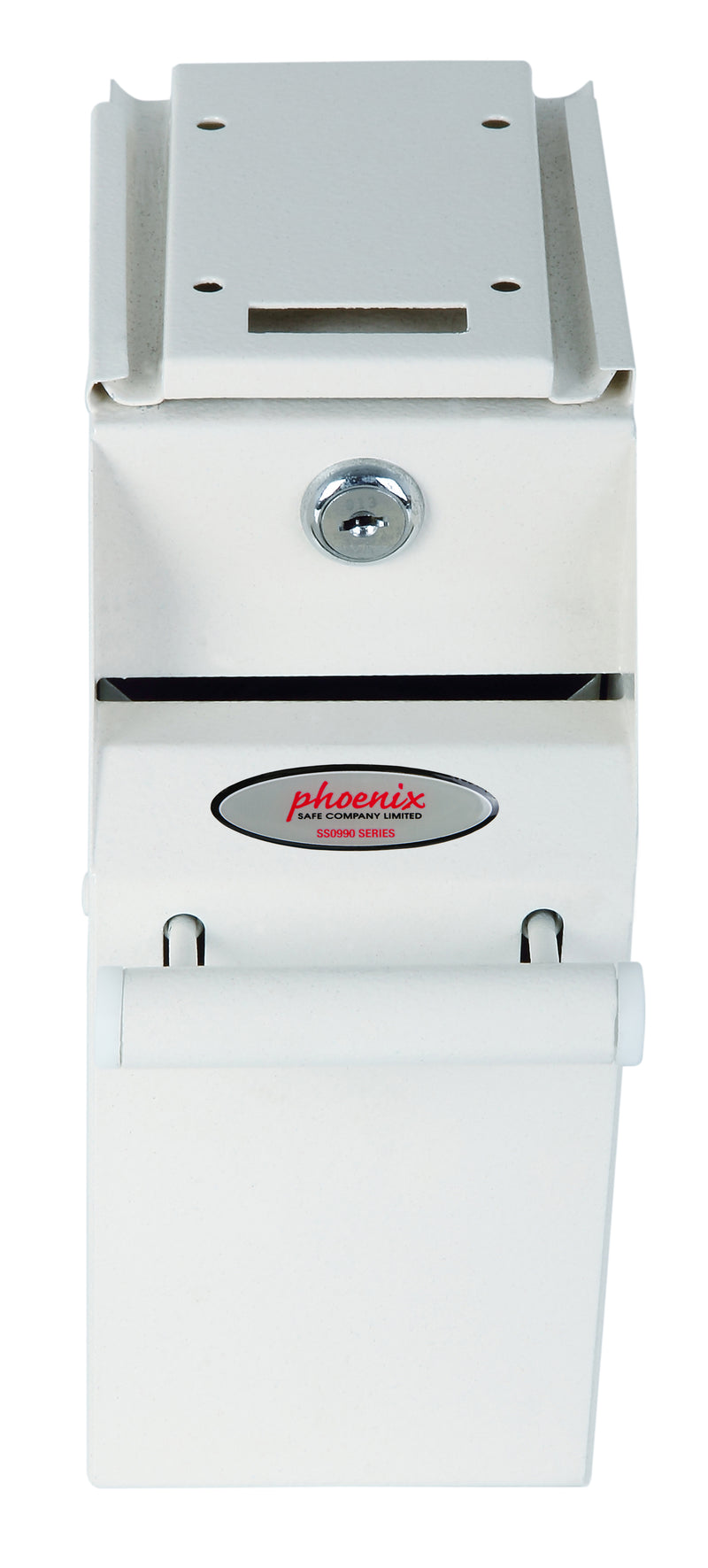 White paper towel dispenser with 'Phoenix' logo on a white background
