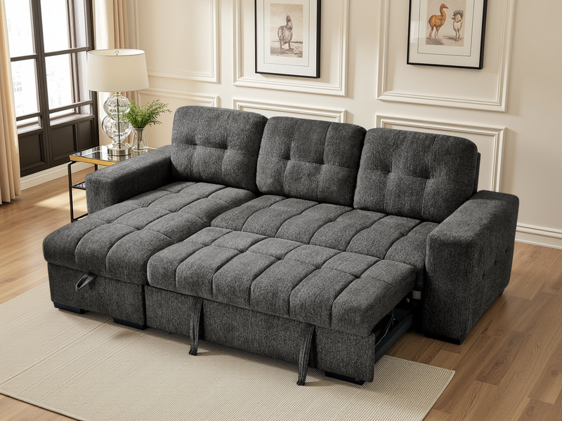 Palermo Universal Corner Sofabed: Stylish, Versatile, Comfortable, Space-Saving Guest Bed - view 2